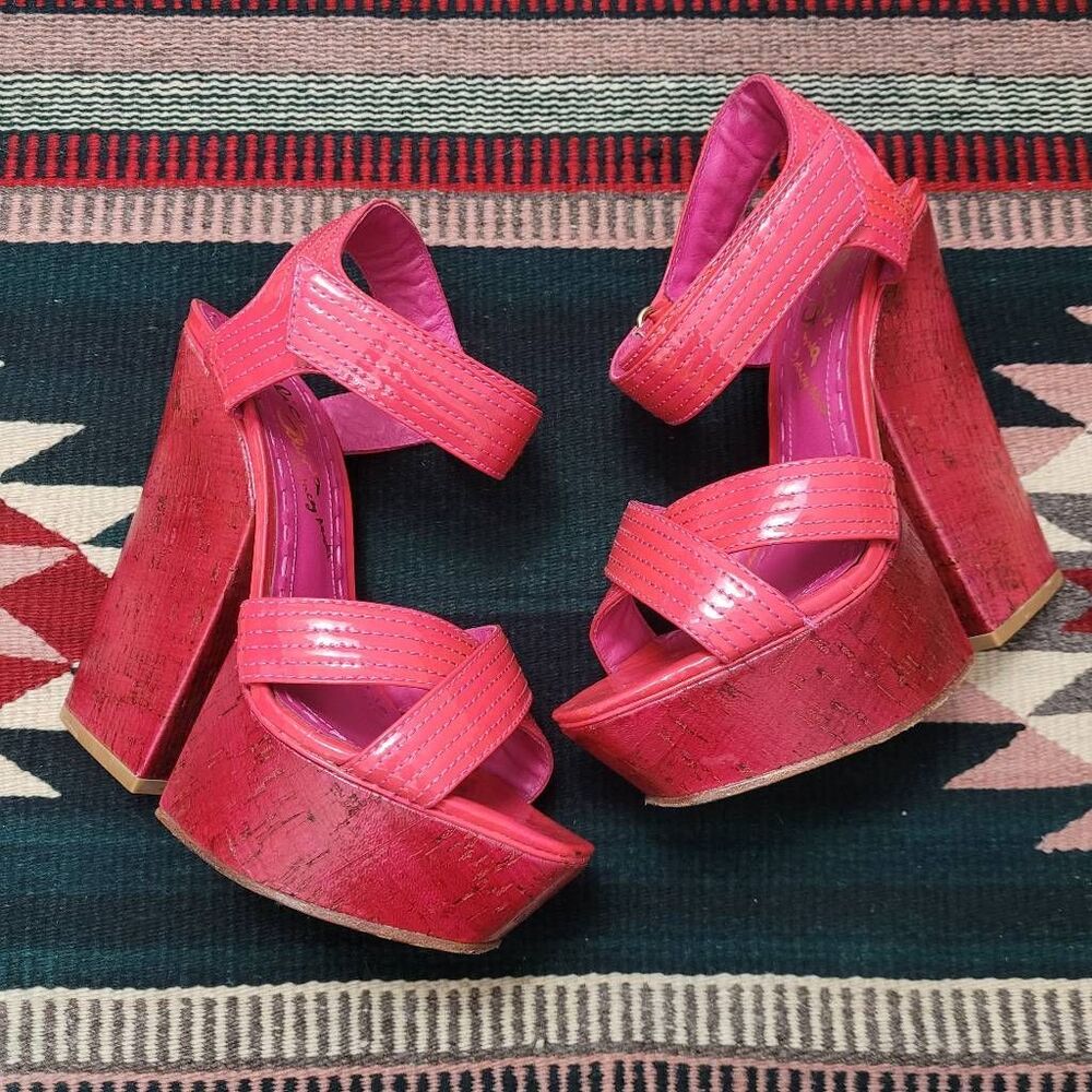 Alice + Olivia Pink Platform Heels